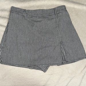 pacsun gingham skort